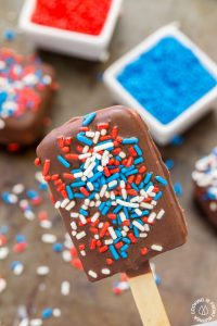 Patriotic Ice Cream Sandwiches