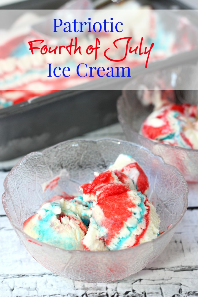 Patriotic Jello Ice Cream