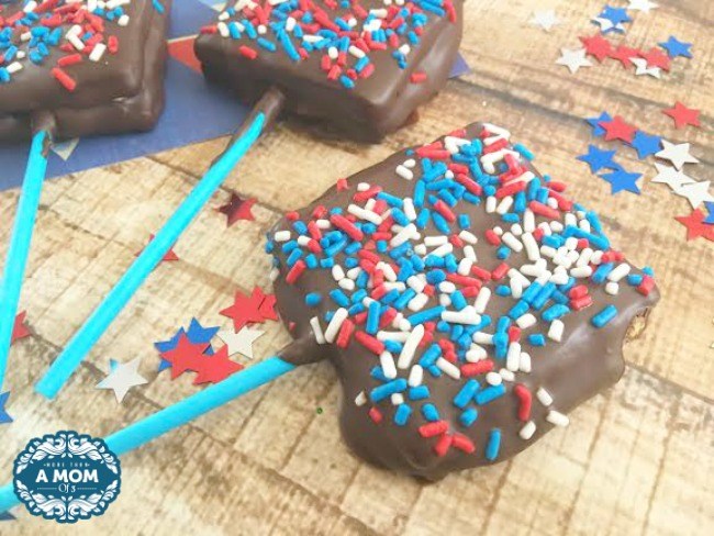 Patriotic Smores On A Stick Recipe