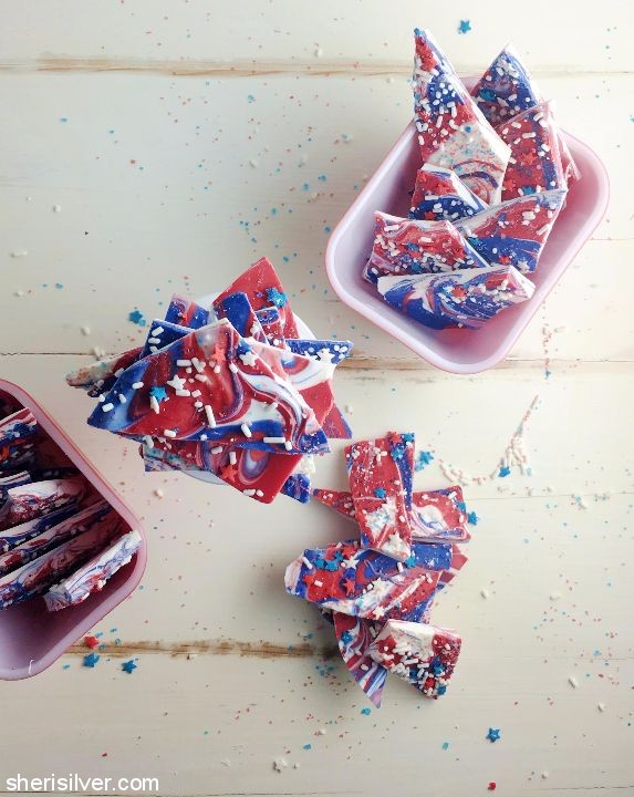 Red White & Blue Bark