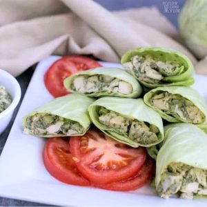 Pesto Chicken Salad Wrap