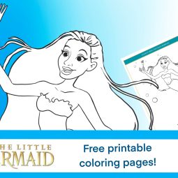 black mermaid coloring page