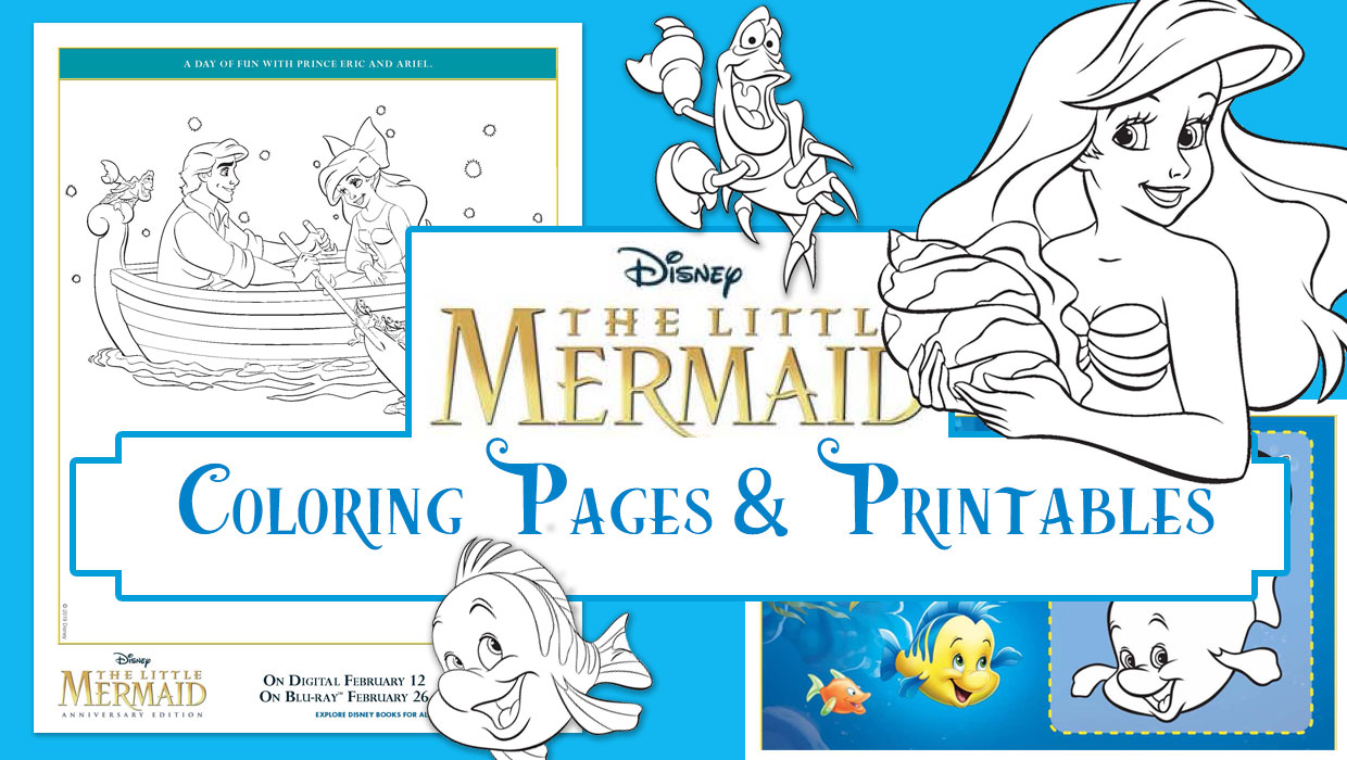 the little mermaid coloring sheets highlights along the way