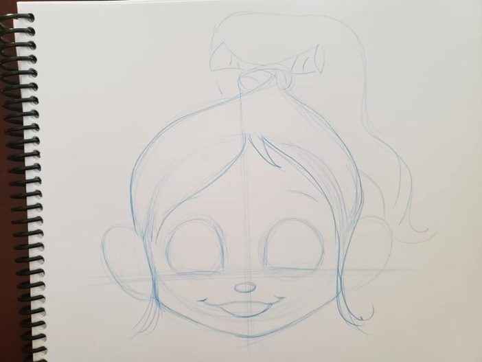 step by step drawing vanellope