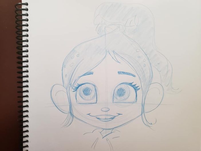 wreck it ralph vanellope car drawing