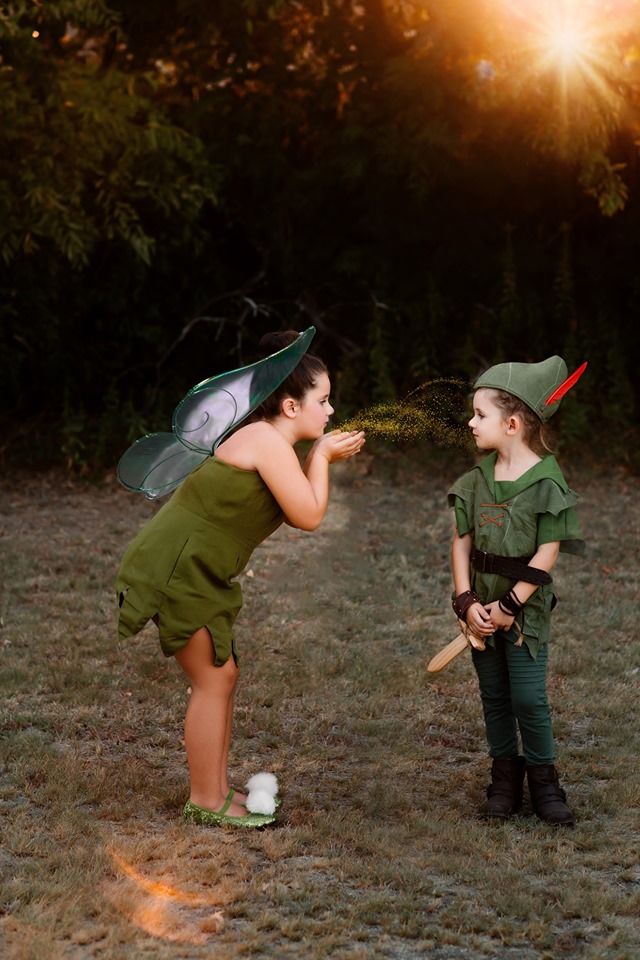 peter pan and tinker bell photo shoot