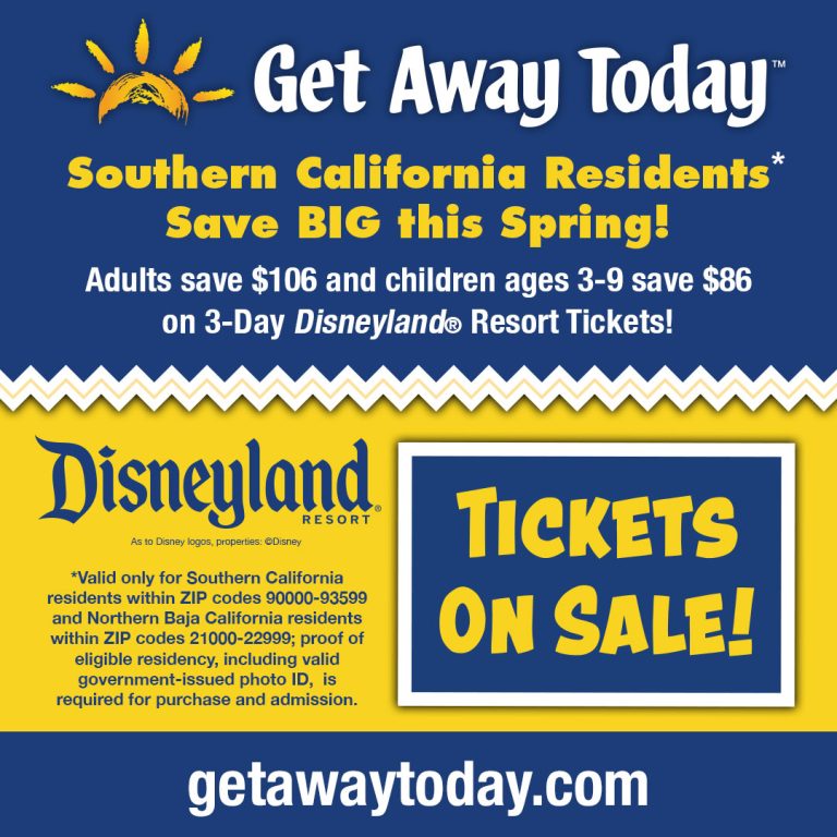 SoCal Resident Disneyland Tickets best deal ever Southern California!