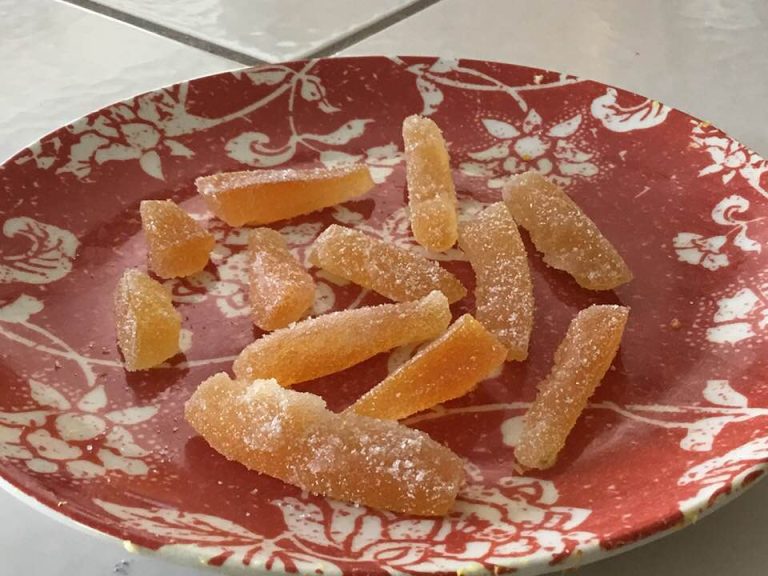 Candied Grapefruit Peel Recipe. Rinds of citrus fruit make great candies!
