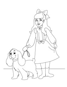 American Girl Doll Samantha printable coloring sheet