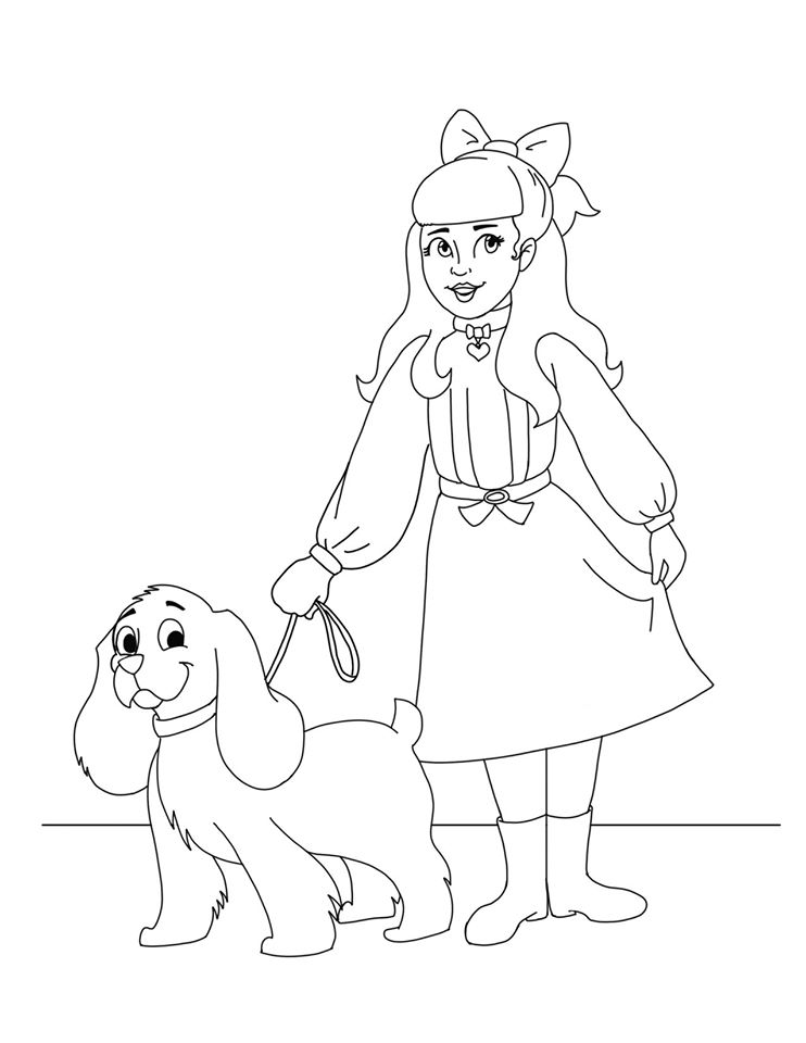 American Girl Doll Samantha Printable Coloring Sheet