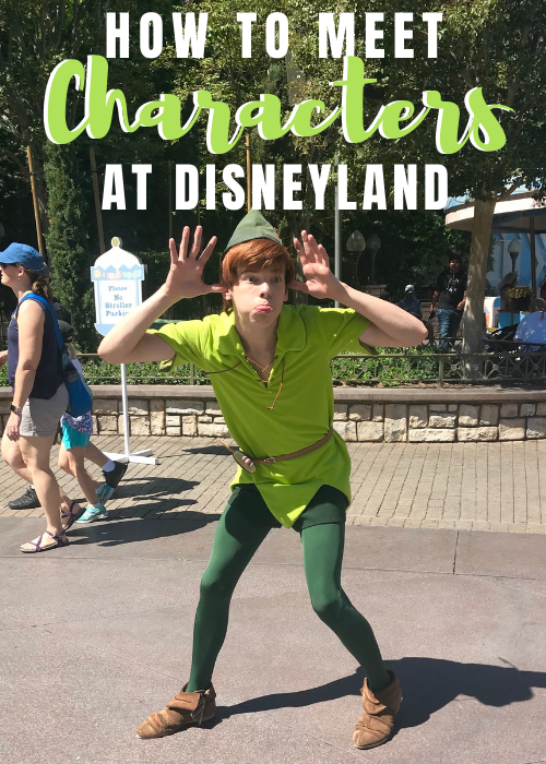 meet characters at Disneyland