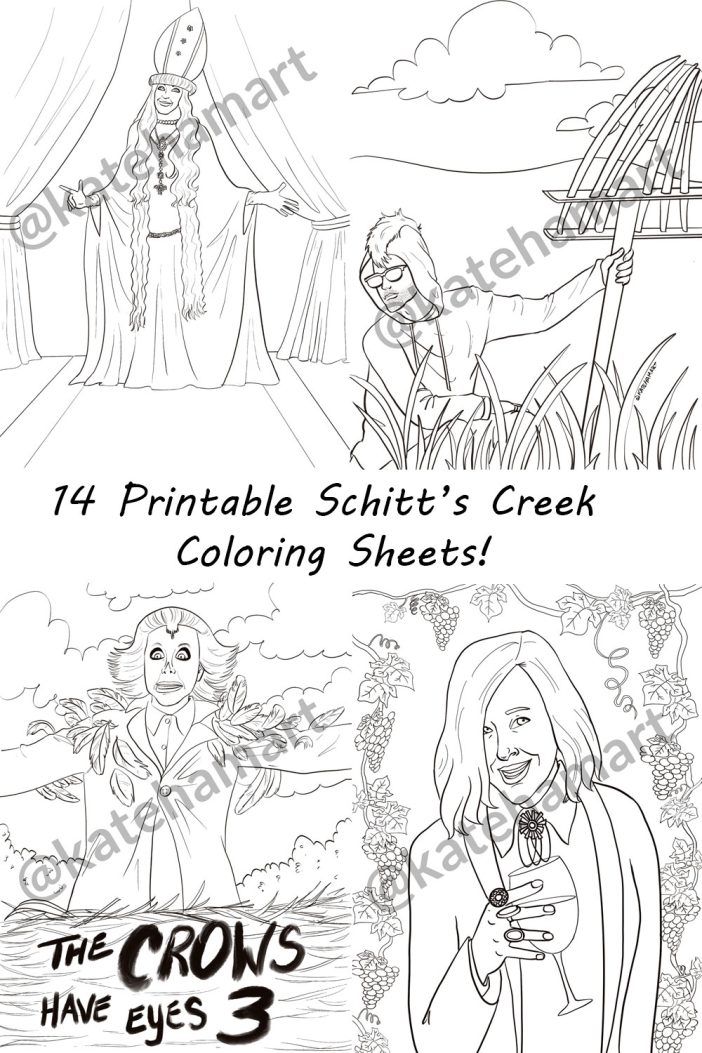 schitts creek coloring book for charity