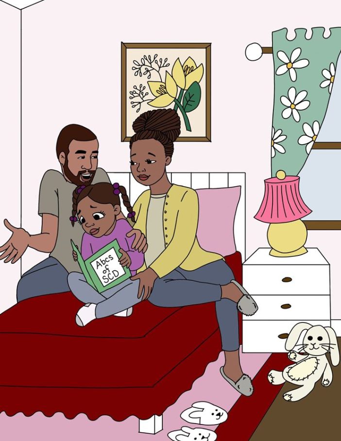 Coloring book for kids about sickle cell disease SCD