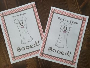 mickey ghoast boo card