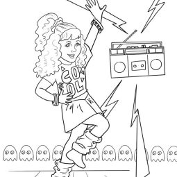 Courtney American Girl Doll coloring pages free printable