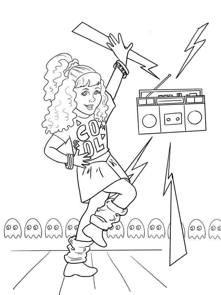Create Barbie House with Surprise Characters coloring page