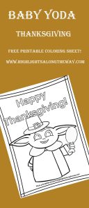 thanksgiving coloring sheet with baby yoda free printable