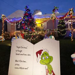 Grinch Yard Display for Christmas