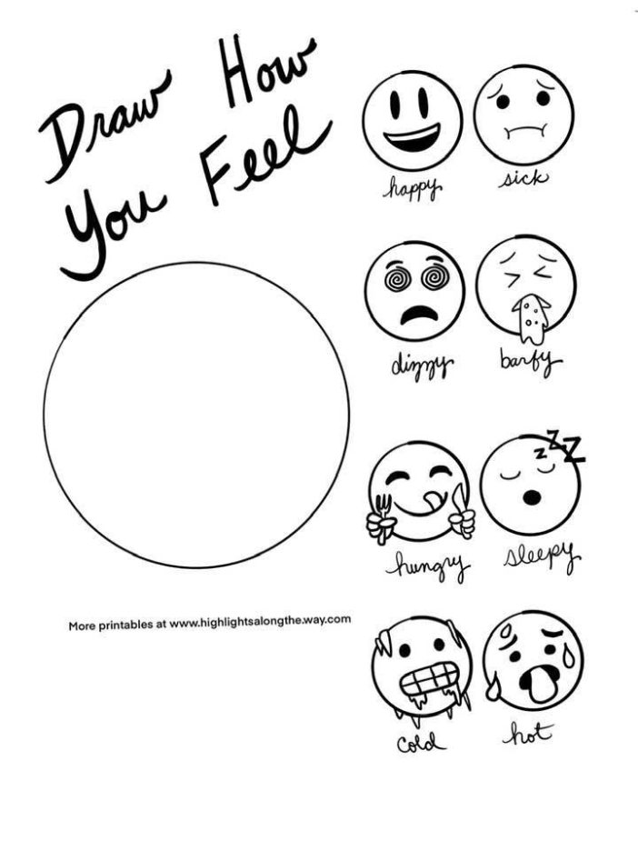 emoji feelings printable