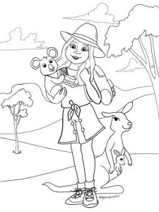 kira bailey coloring page american girl doll of the year 2021
