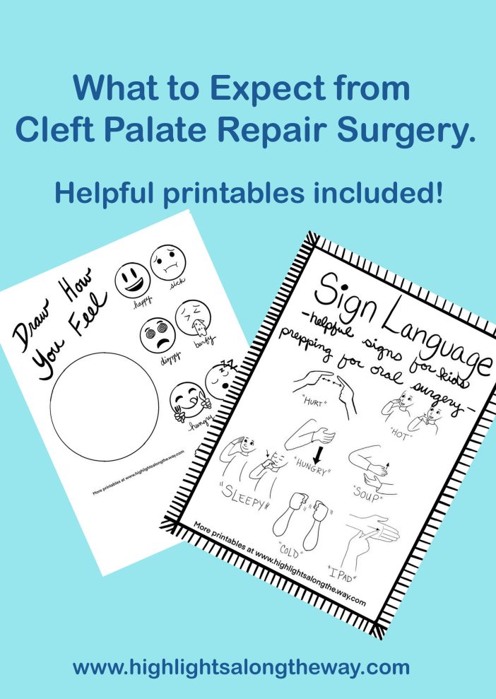 Cleft Palate Repair Surgery printables