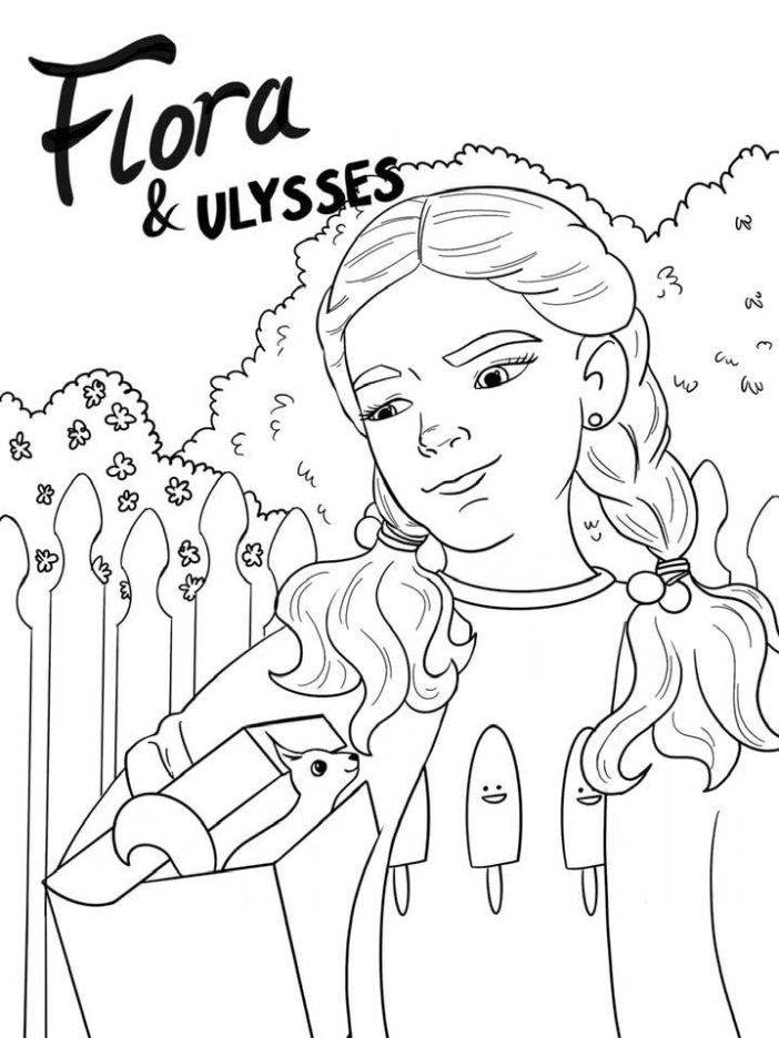 FLora and Ulysses coloring sheet
