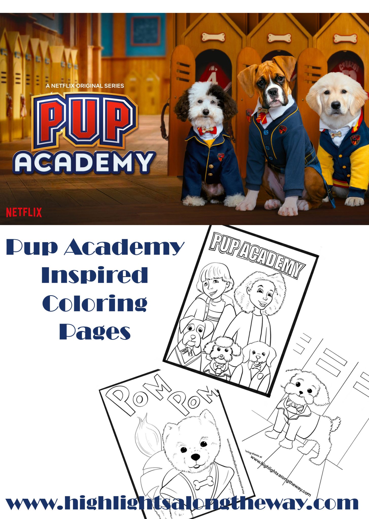 Pup Academy Coloring Pages - Instant Download from home!