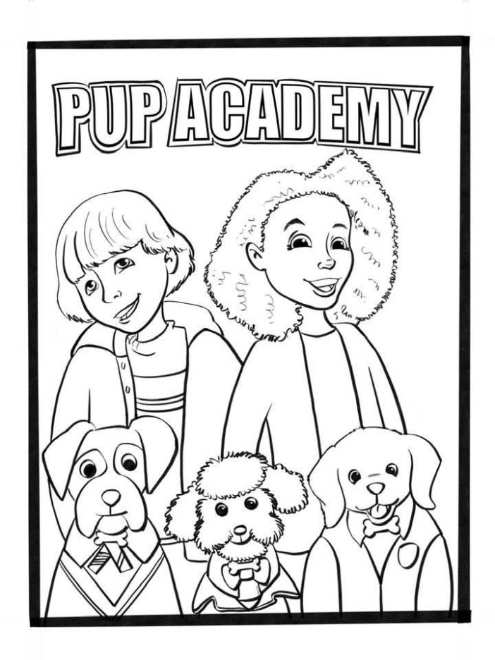 pup academy netflix coloring sheets printable