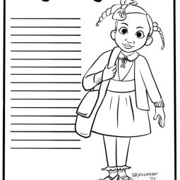 ruby bridges coloring page free printable black history month school resources