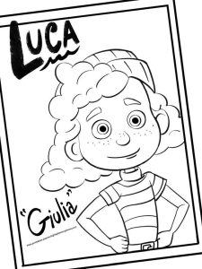 Luca Coloring Sheets - Disney Pixar free printables