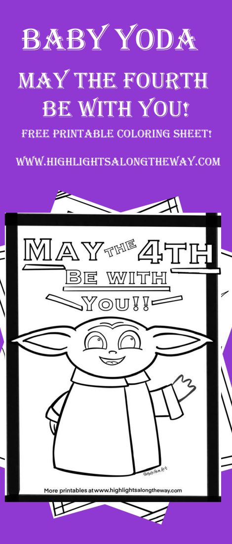 free printable coloring sheets may the fourth be with you baby yoda