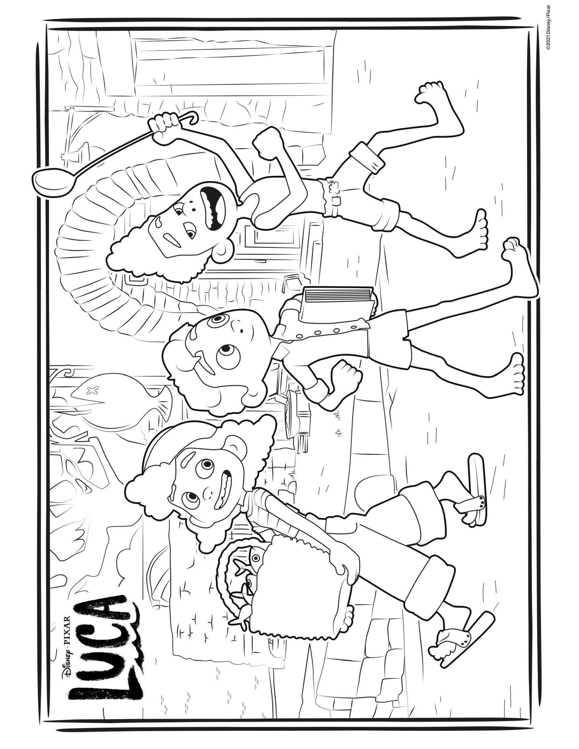 Free Printale Luca Coloring Pages for Kids & Adults