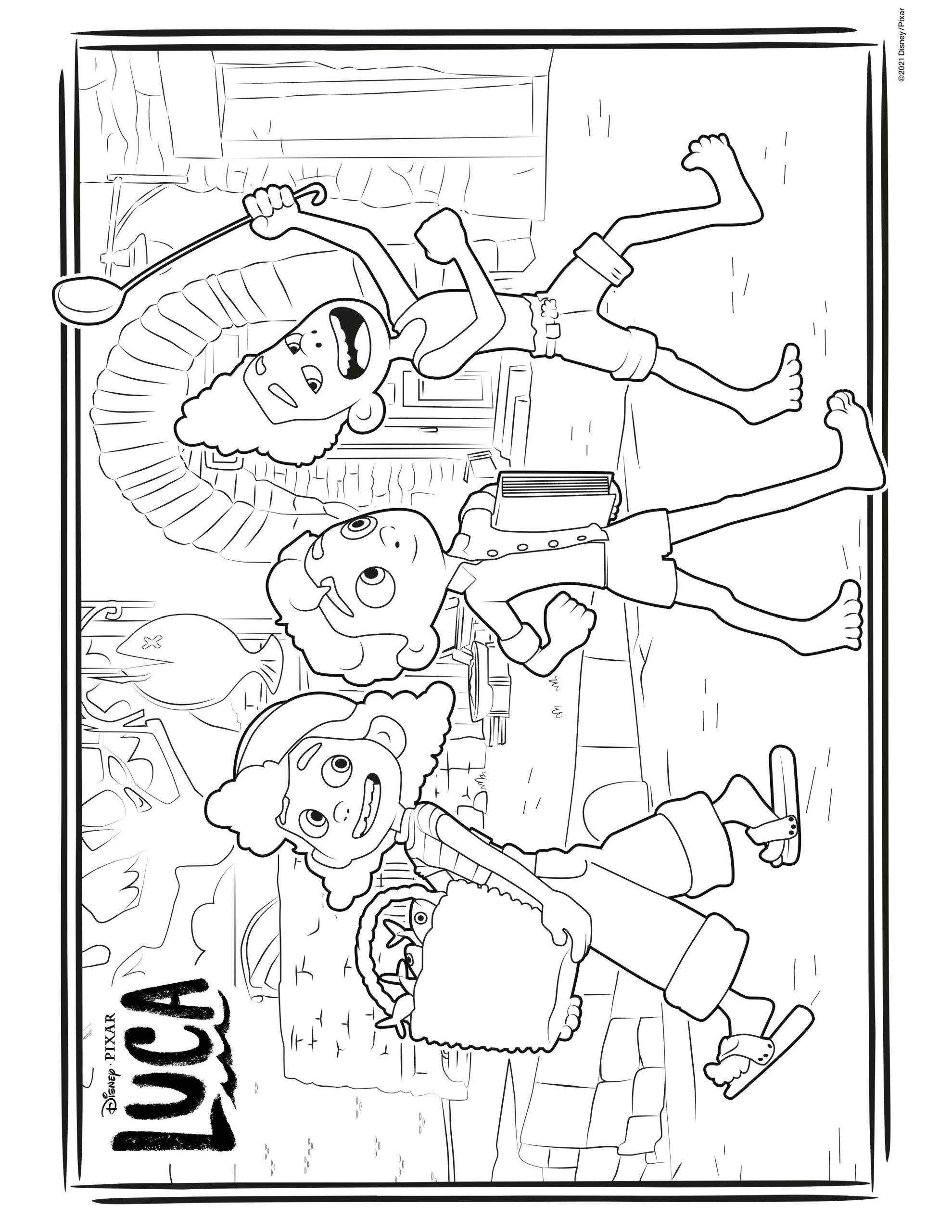 Free Printable Luca Coloring Pages and Activities