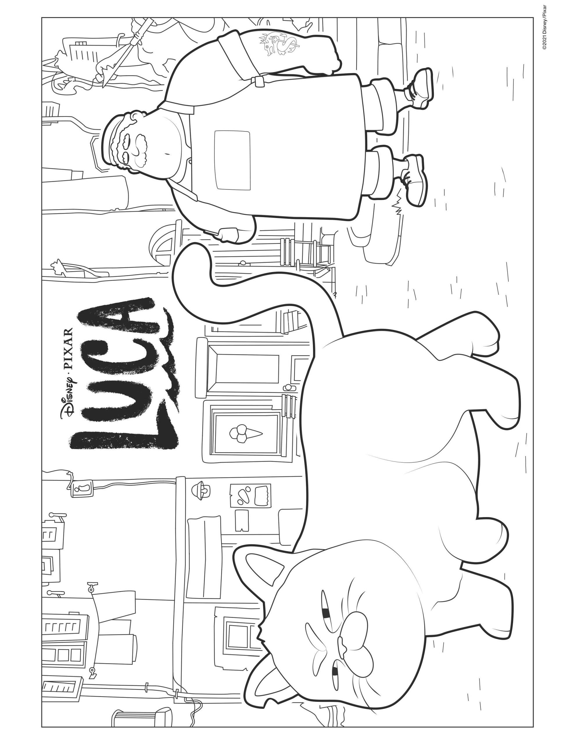 Luca Coloring page free and online coloring