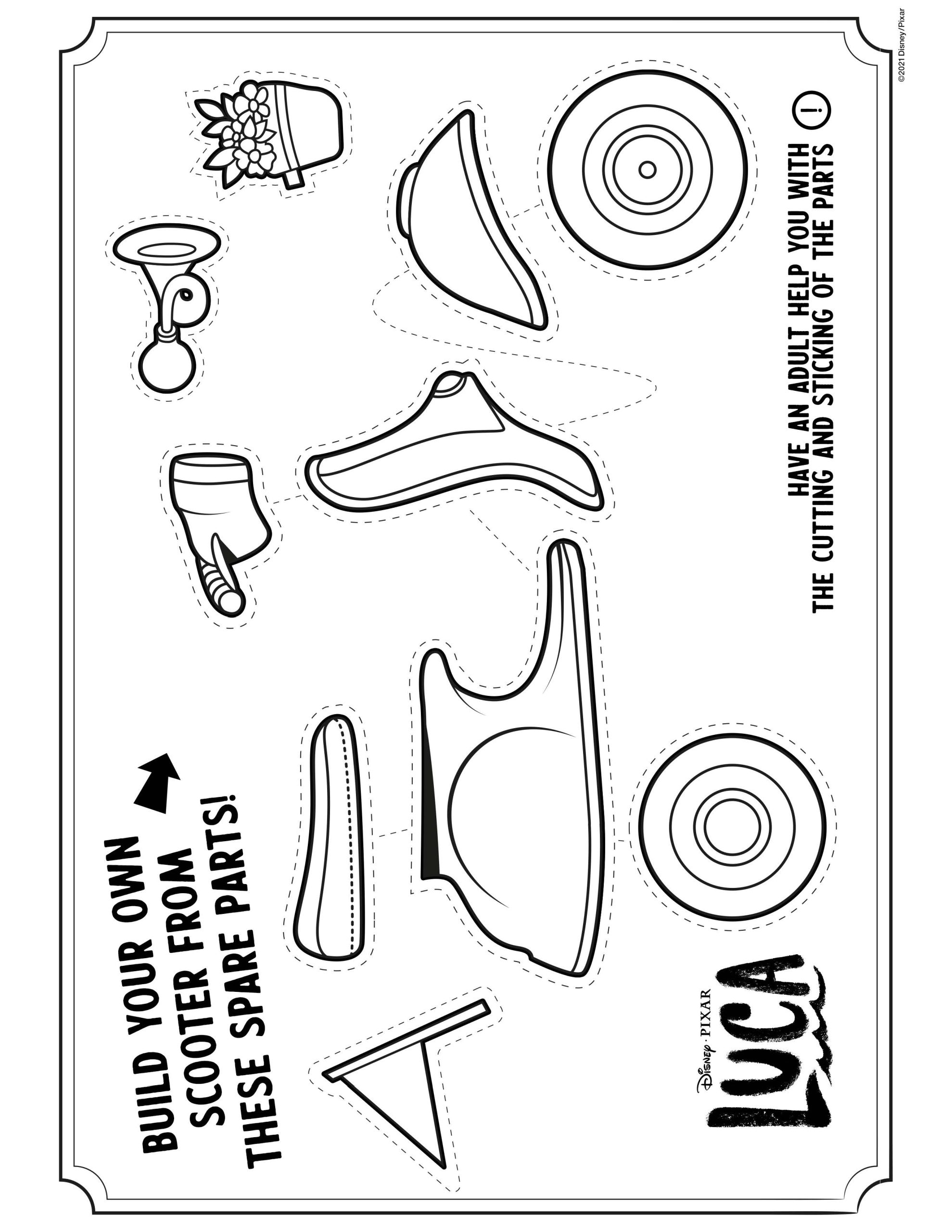 Free Printale Luca Coloring Pages for Kids & Adults