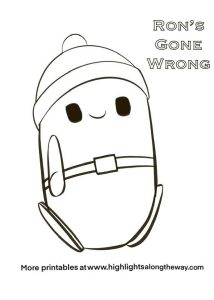 Ron's Wrong Coloring Pages - free printable activity sheets