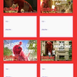free printable clifford valentine's day cards