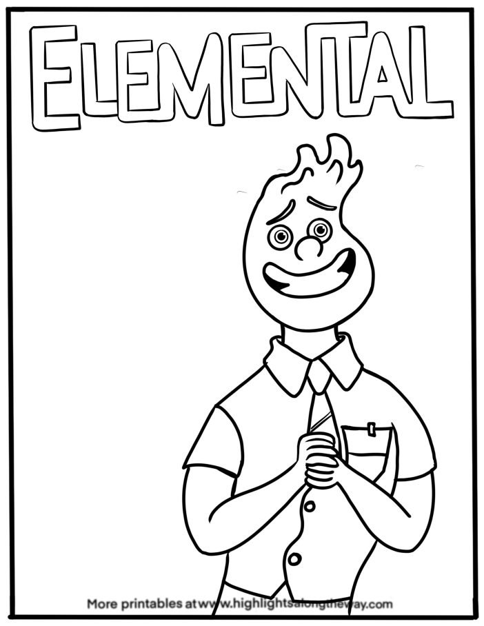 Elemental - História Para Colorir