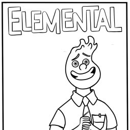 elemental wade coloring page