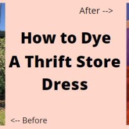 How to Dye a Thrift Store Dress