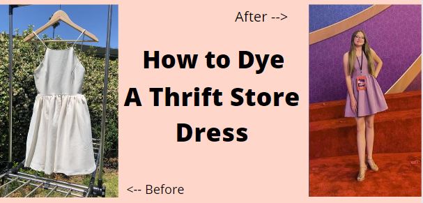 How to Dye a Thrift Store Dress