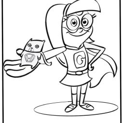 hamster and gretel disney channel coloring page