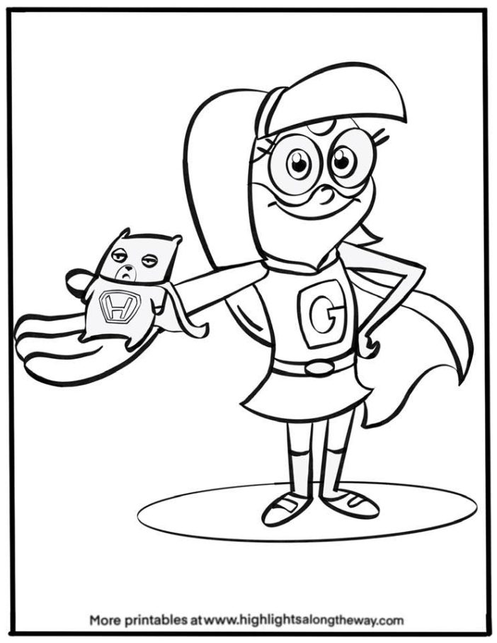 coloring pages hamster gretel