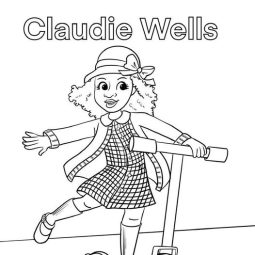 claudie wells american girl doll girl of the year coloring page printable