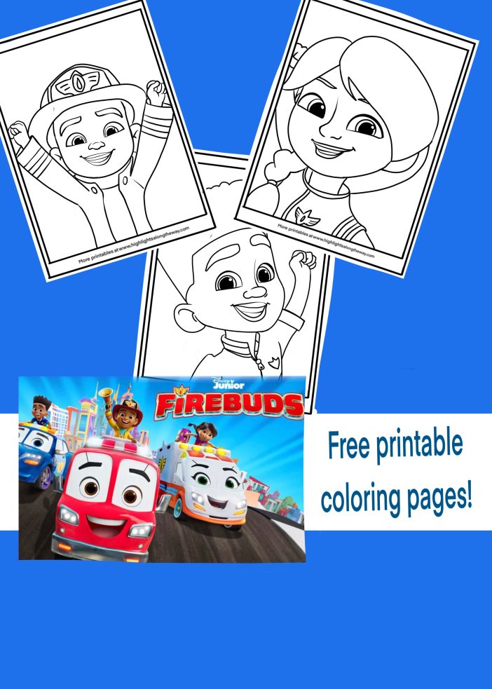 firebuds coloring pages activity sheets
