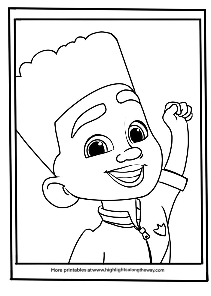 firebuds jayden coloring page