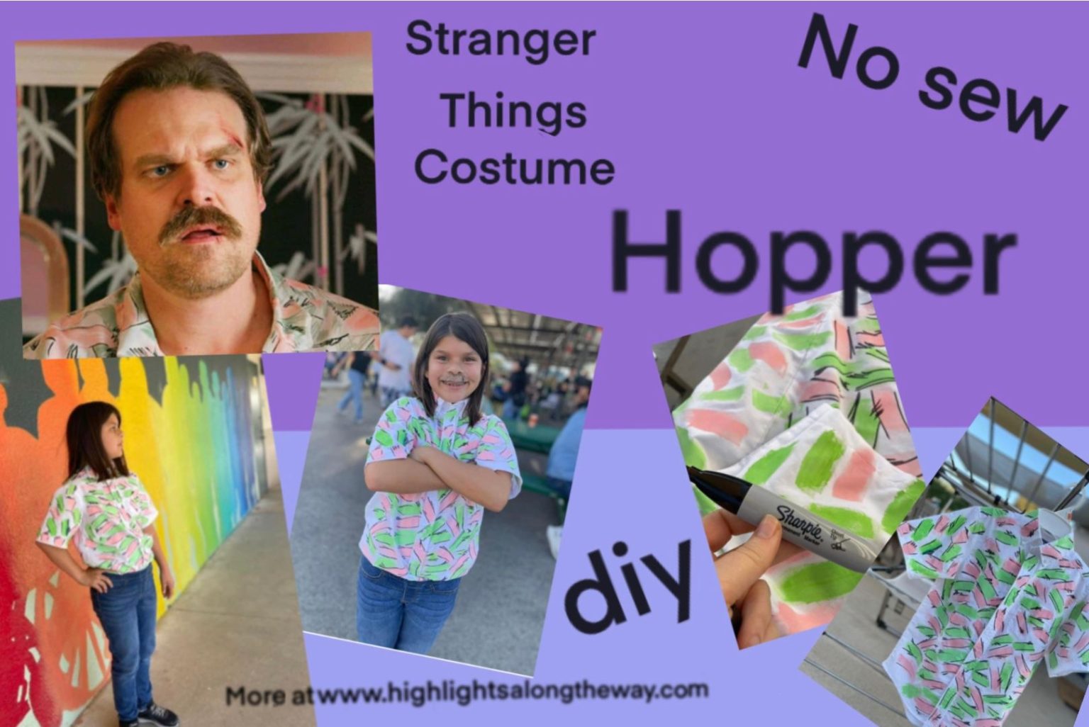 Hopper Stranger Things Halloween Costume No Sew Diy 3678