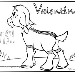 wish valentino gat in pajamas coloring page