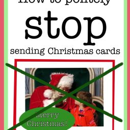 how to politely stop sending christmas cards