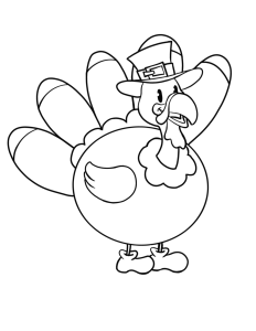 free tom the turkey coloring pages